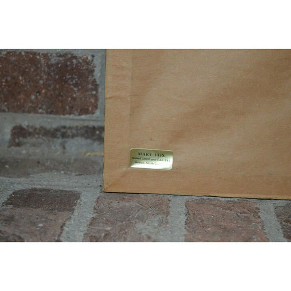 1980s Preworked Cross Stitch Mountain Lion Framed - Picture 6 of 9